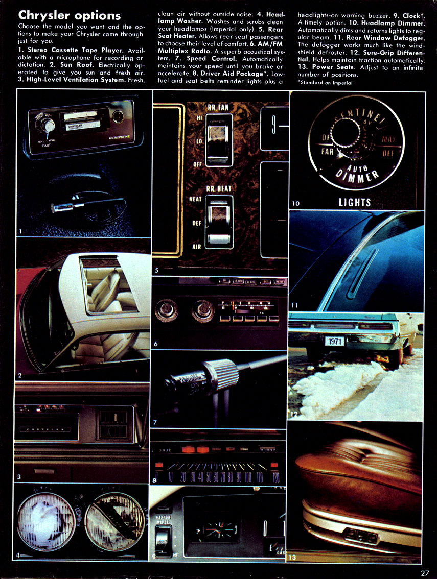 1971 Chrysler Plymouth Brochure Page 1